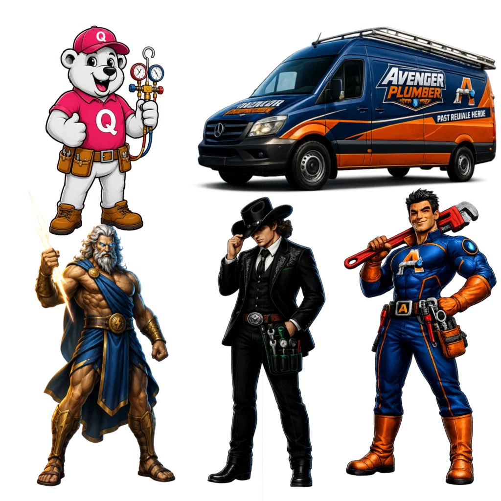 mascots and van wrap designs