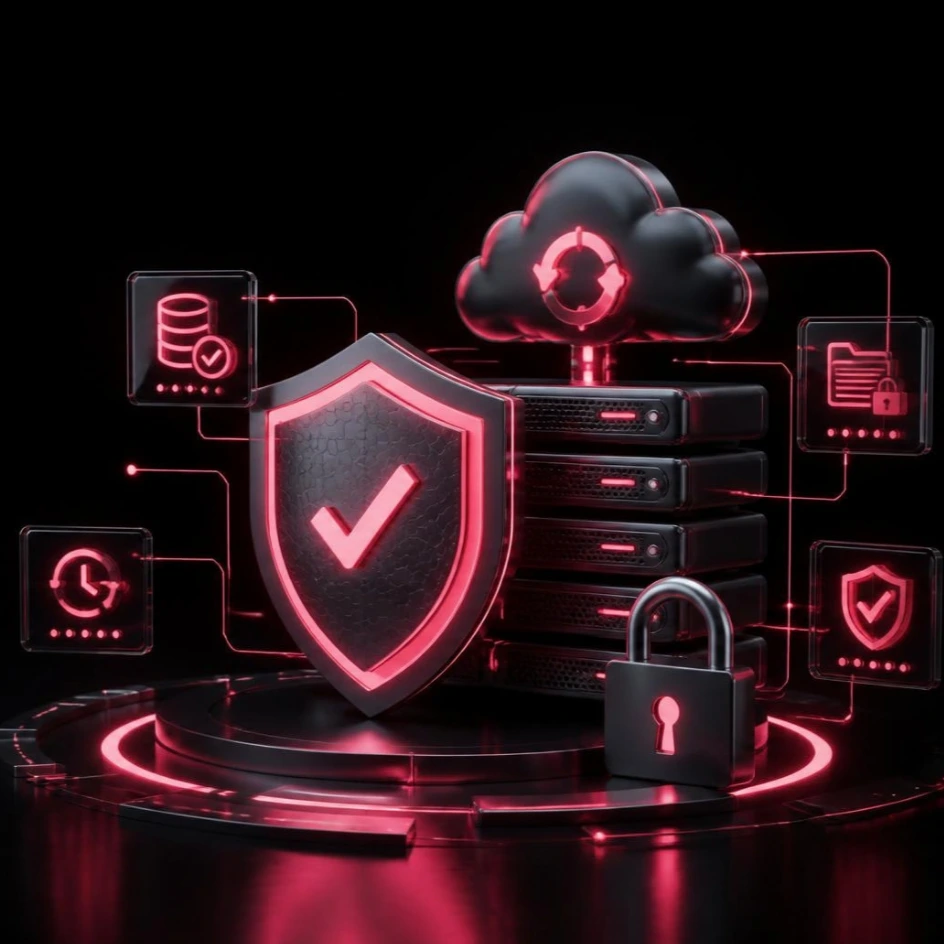 Website security monitoring and automatic backups